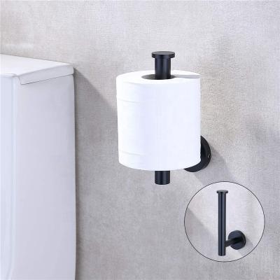 China Modern Wall Mounted Bathroom Accessories Black Stainless Steel Toilet Paper Holder for sale