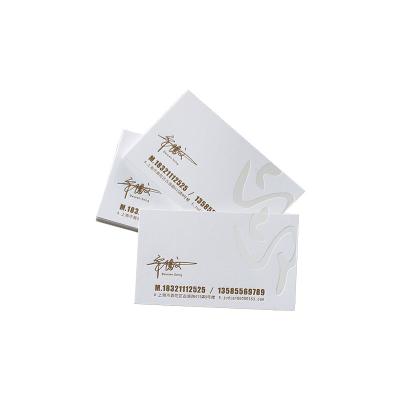 China Customized Free Design Commercial Gold-Stamping Business Card Printing Kraft Paper Card for sale