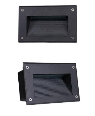 China 3W Garden Square 3000k 4000k 6000k Led Recessed Stair Step Wall Light For Staircase Lighting for sale