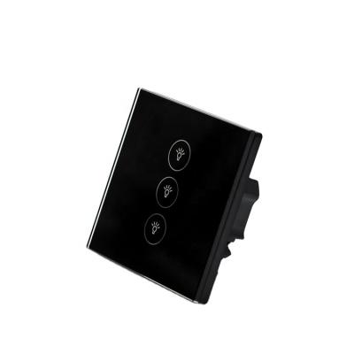 China UE 3gang touch wifi in-wall tuya easy timer smart home installation UEMON smart life switch for sale