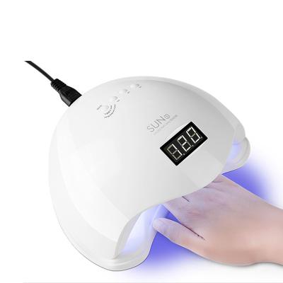 China LED Gel Fast Curing 2020 Hot Selling Best 48 Watt Polish Private Label Cheapest Sun 5 Gel Fast Dryer Customs Lead Nail Technician UV Lamp Machine for sale