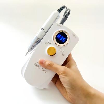 China Electric Drill 30000Rpm, 2020 New Design Convenient Mini Portable Cordless Rechargeable Toenail Finger Nail Drill for sale