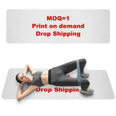 China Customized Picture LOGO Sports Environmental Protection Rubber Pilates Yoga Mat Copy On Request Wholesale for sale