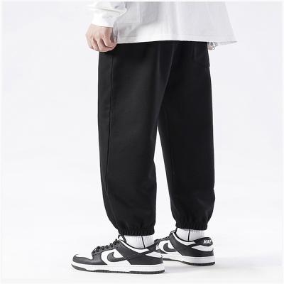 China Fashion Anti-Wrinkle Jogging Sweatpants Men's Light Weight Men's Pants Plus Size Drop Casual Pants for sale