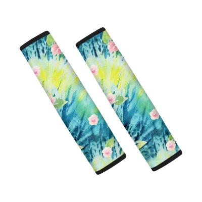 China Christmas Print Designer Durable Custom Seat Belt Cover Suitable for Car Backpack Camera Seat Belt for sale