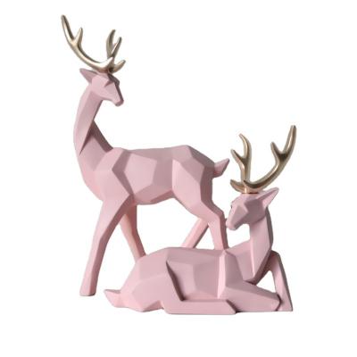 China High Quality Europe Modern Design Figurine Polyester Statue Animal Sculpture Resign Decoration for sale