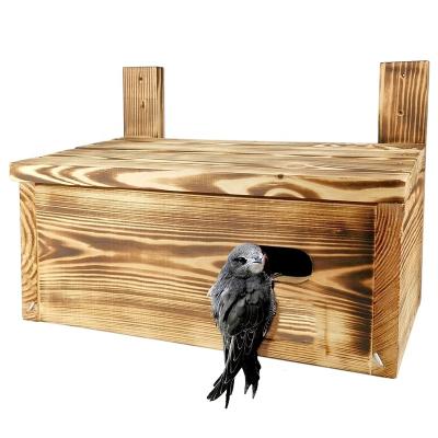 China Windproof nest box for wall sailor Birds Solid Wood screwed for sale