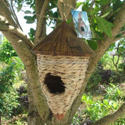 China Plant Fiber Wooden Garden Roof Bird Nesting Pocket for sale