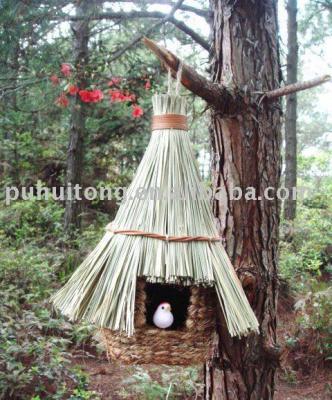 China Sustainable Thatched Roof Bird Nest Pockets for sale