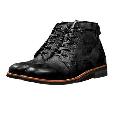 China Hot Selling Comfortable Durable 5-Eye Causal Side Boots Men's Ankle Boots Fashion Good Lace-up Ankle Boots for sale