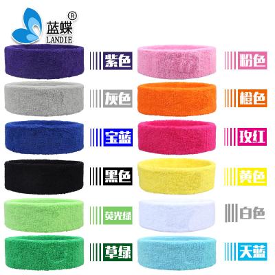 China All Custom Sale Adults Cotton Terry Hot Sweat Sports Headbands for sale