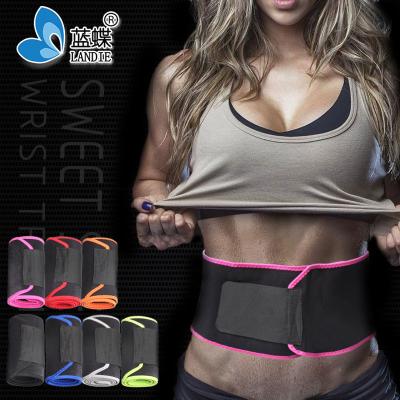 China Durable Professional Waist Trimmer Sweat Belt Custom Unisex Running Slimming Waist Support for sale