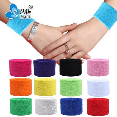 China All Adults Cotton Sports Promotional Custom Wrist Sweatband With LOGO for sale