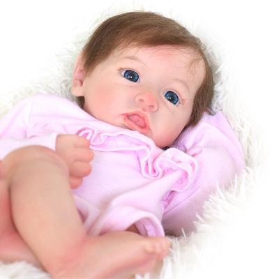 China 16inch lifelike 40cm Saskia Reborn Baby Doll Kit have already painted real solid silicone Bebe Reborn Girls newborn full body for sale