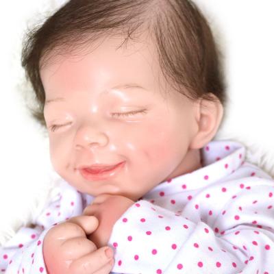 China 16 inch 1900G silicone baby reborn dolls no rooted hair advanced painting detail simulation vinyl reborn solid realistic hand look real for sale