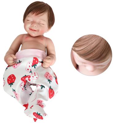 China Soft Silicone Baby 16 Inch 1900G Realistic Full Body - Doll High Quality Rooted Hair and Solid Silicone Detailed Painting Reborn Baby for sale