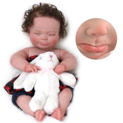 China Doll limbs is 18 inch detailed silicone newborn active baby toddler painting reborn doll for sale