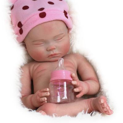 China 18 Inch 2800 G Full Body Realistic Silicone Solid Baby Dolls Affected Bebes Painting Reborn Baby - Doll Toys for sale