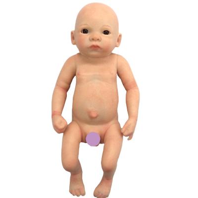 China 10 Inch 750g Small Realistic Cute Realistic Silicone Baby Doll - Doll Detail Hand Painting Real Palm Solid Silicone Baby Doll for sale