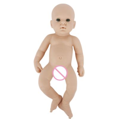 China High Quality Unpainted Soft Silicone Reborn Baby Dolls 1980 Newborn Lifelike Realistic 16 Inch G Silicone Baby DIY Mask Reborn Toys for sale