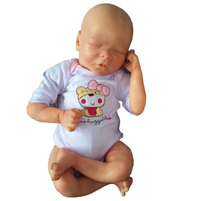 China 46cm Realistic 18 Inch Painted Silicone Reborn Baby Doll 1500G Bebe Sleeping Girl Lifelike Baby Reborn - Doll Toys for sale