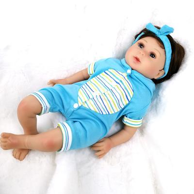 China 2020 New Fashion Active 22 Inch Vinyl Soft Reborn Babies Doll Realistic Cute Realistic Princess Girl Doll Baby Toy Bonecas Reborn for sale