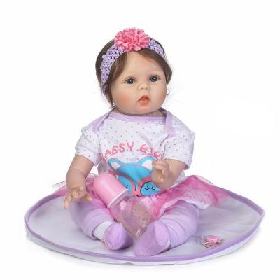 China Doll Limbs Is Active Lifelike Baby Dolls Reborn Girl Soft Silicone Baby 22 Inch Lifelike Newborn Baby Dolls - Doll for sale