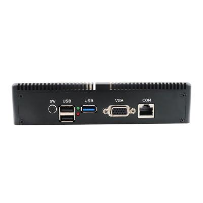 China 4*RJ45 LAN Firewall Linux Pfsense Firewall Industrial Fanless Router Cele J1900 with PXE Wake-Over-LAN RTC Fanless Mini PC for sale