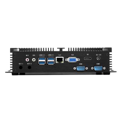 China 10th GEN Lake Computer Core i5 10310U 1135G7 8250U Mini PC 1*LAN 2*COM RS232 4K industrial hd&vga fanless industrial desktop for sale