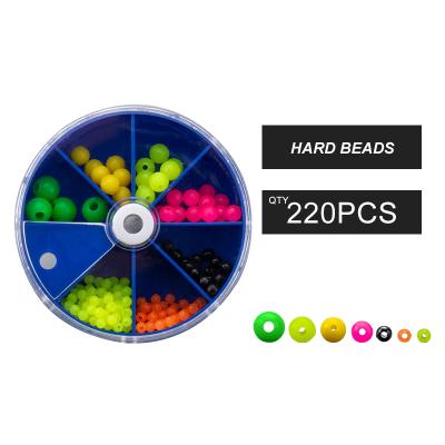 China PVC CK3012 CARPKING 220PCS Floating Knots Rig Component Tackle Gear Accessory Bead Set Round Protective Carp Fishing Hard Beads for sale