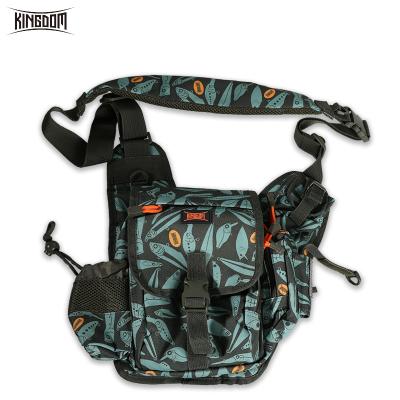 China kingdom 1000D waterproof nylon fishing bags 1000D model LYB16 large size multifunctional detachable shoulder bag capacity waterproof nylon bag for sale