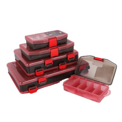 China Plastic PVC Kingdom Fishing Tackle Box 14 Compartments Fishing Accessories For Lure Hook Boxes Storage Double Sided High Strength Fishing Tackle Box for sale