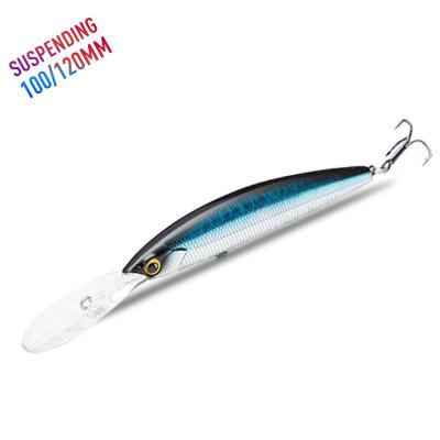 China Lead+PVC Kingdom 9505 Lip Minnow Fishing Lure 120mm/20g Artififial Long Hanging Bait Counterweight Design Fishing Lure for sale