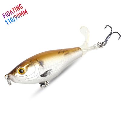 China Lead+ABS Realm 9501 Plastic Lie Snap Fishing Lures 90mm 110mm Float & Sinking Hard Baits Long Casting Pencil Lure Snap Wobblers for sale