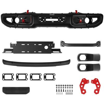 China Deluxe Steel Front Bumper with U Bar Protector for Jeep Wrangler JL 10th Anniversary Bull Bar for sale