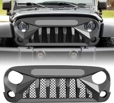 China Luxury Front Grill for Jeep Wrangler 2007-2017 JK/JKU Rubicon Sahara Sport (Matte Black) for sale