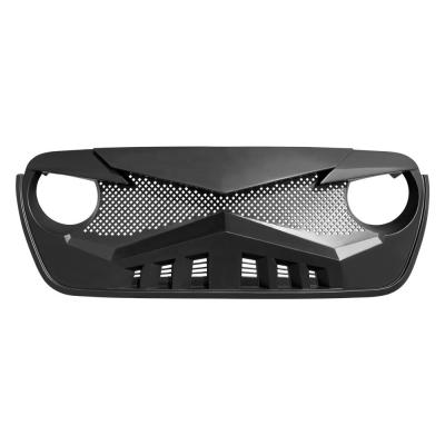 China Matte Black Hawke Front Grille Luxury Grill For Jeep Wrangler 2018-2020 JL JLU Rubicon Sahara Sport and Gladiator JT for sale