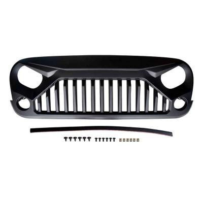 China Luxury Front Grill Matt Black Gladiator Grill For Jeep Wrangler Rubicon Sahara Sport JK/JKU 2007-2018 for sale