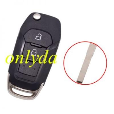 China Garage Door For 2 Button Flip Remote Key Shell With Blade Hu101 Wireless Electric Door Universal Car RF Remote Key for sale