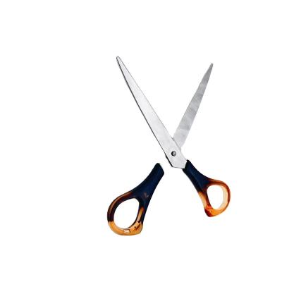 China Universal Cut Classic Amber Color Office Scissors Student Shears for sale