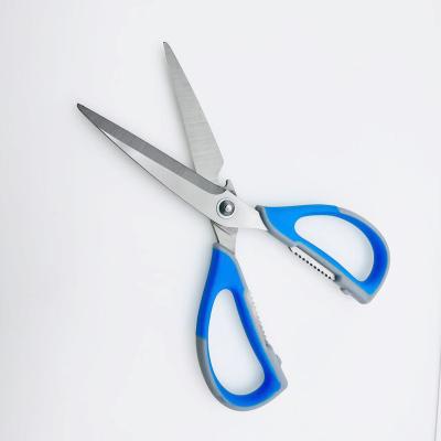 China Universal PP+TPR Kitchen Scissors Household Stainless Steel Kitchen Scissors Chicken Bone Shears for sale