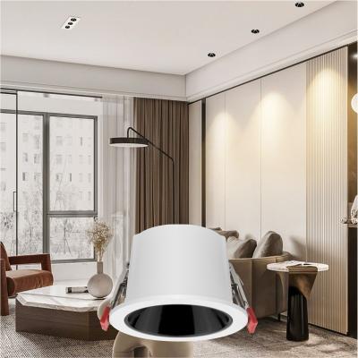 China Industrial Specials 15W Embedded Ip44 Dimming Anti Glare Decorative Ceiling RGBW Aluminum Housing Control Led Recessed Down Light for sale