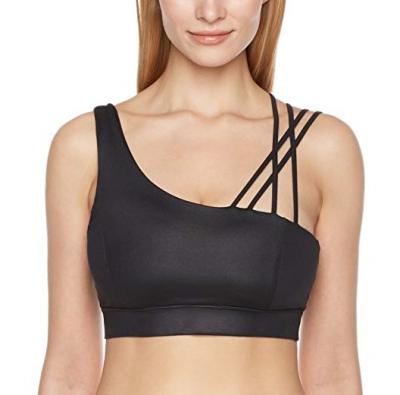 China Luster Antibacterial Women's Removable Padded Sports Bra Spaghetti-Strap Wholesale for sale