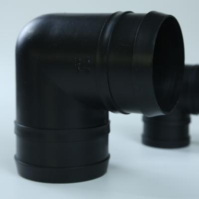 China ODM PE Pipe Elbow UV Resistant Plastic Tube Elbow In Agricultural Irrigation for sale