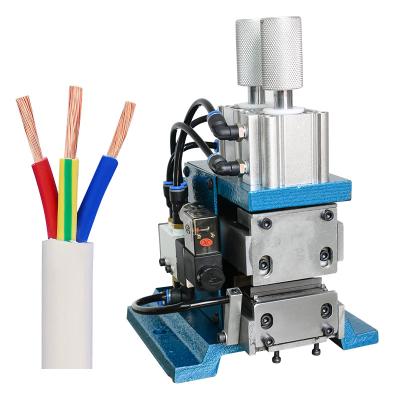 China Pneumatic Electric 3F Wire Stripping Peeling Machine For Computer Wire And Power Wire for sale