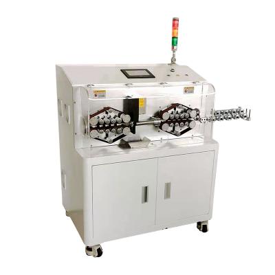 China Imported full automatic high speed steel wire sheathed integrated stripping machine, multi-core wire cutting large square cable stripping machine for sale