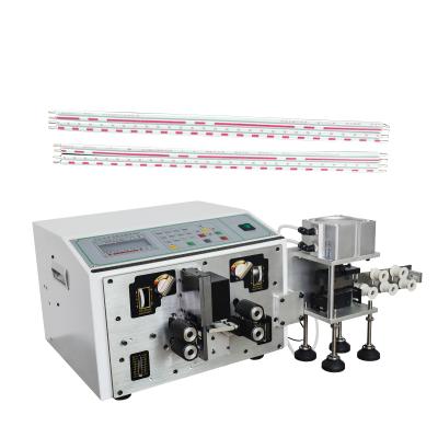 China 2 pin - 24 fully automatic flat splitting and pin wire cutting machine with 12P twist flat cables peeling equipment for electronic color wire for sale