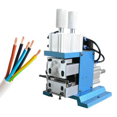 China Multifunctional 3F Pneumatic Peeling Machine Multiple Simultaneous Stripping and Twisting for Computer Cables, Telephone Cable, Power Wires for sale