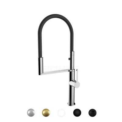 China Faucets Commercial Stainless Steel Thermostatic Magnetic Spray Kitchen Faucet, Single Lever Pull Out Spray Sink Faucet for sale