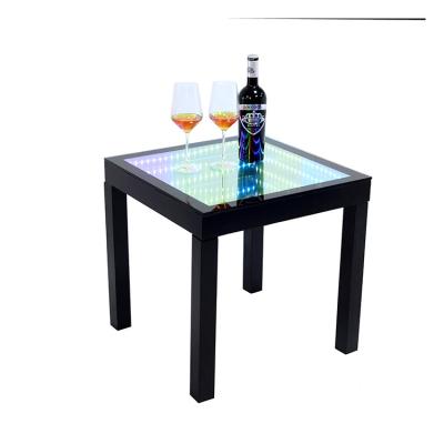 China Modern Hot Selling Party Dining Celebration Activity Square Bar Led Table for sale